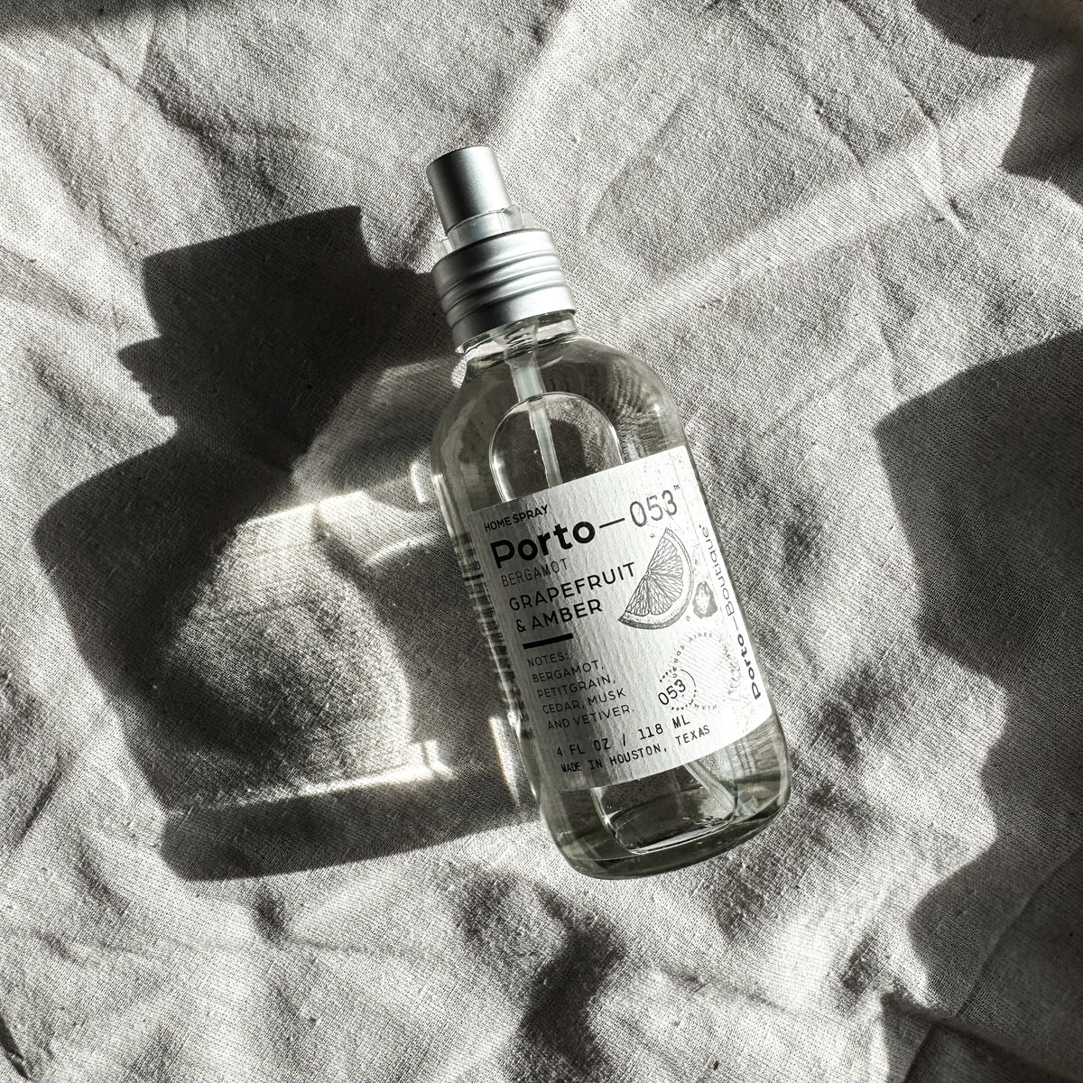 Porto-053 Room Spray — Premium Home Fragrance, Linen & Fabric Freshener | 4 oz