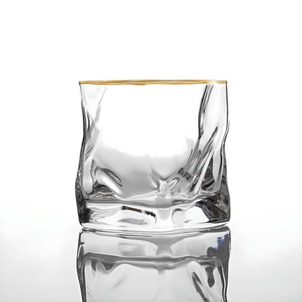 Gold Hoshi Japanese Crystal Whisky Glass